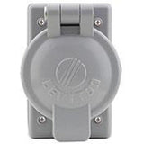 1-Gang, 50 Amp Receptacle Flip Lid Cover, Gray By Leviton 7770
