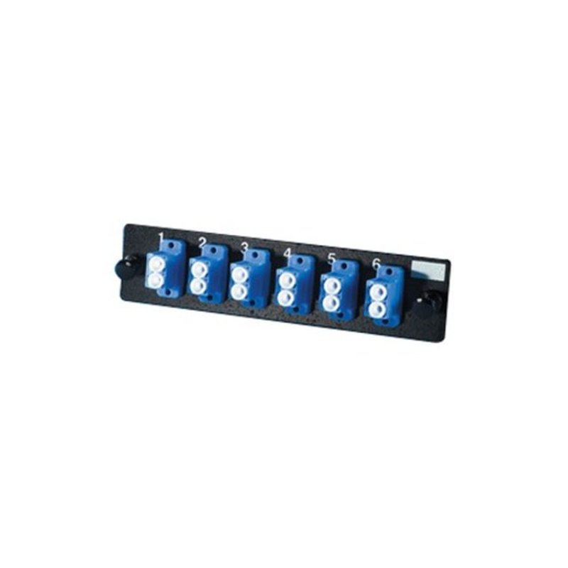 LC Adapter Plate, 12 Fibers, Blue