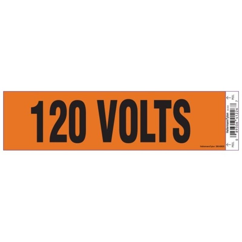 Voltage Marker, 2.25", 120V, Orange