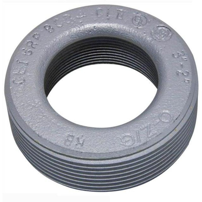 Reducing Bushing, 3-1/2" to 2", Threaded, Malleable Iron