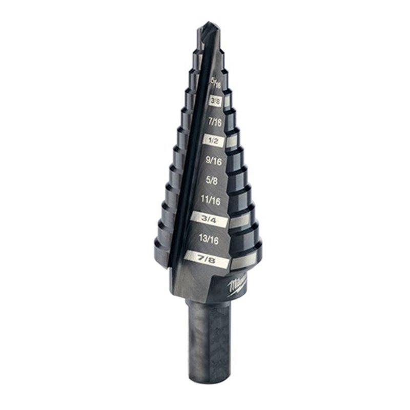Step Drill Bit, #1, 1/8 - 1/2 by 1/32"