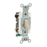 4-Way Switch, 20 Amp, 120/277V, Ivory, Side Wired, Commercial Grade By Leviton CS420-2I