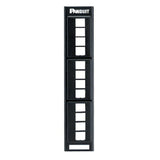 Patch Panel, Vertical, Wall Mount, 12 Port, Flat, Stainless Steel By Panduit NKFP12W