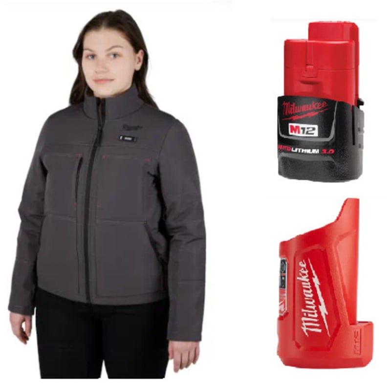 M12™ Women's Heated AXIS™ Jacket Kit, Gray, Small